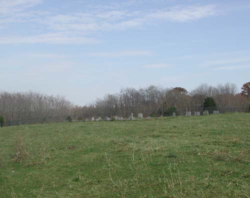 Distant view of Boehm Cemetery, October, 2003.