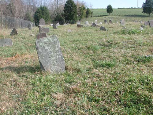 Boehm Cemetery, October, 2003, note the many fieldstones in this cemetery