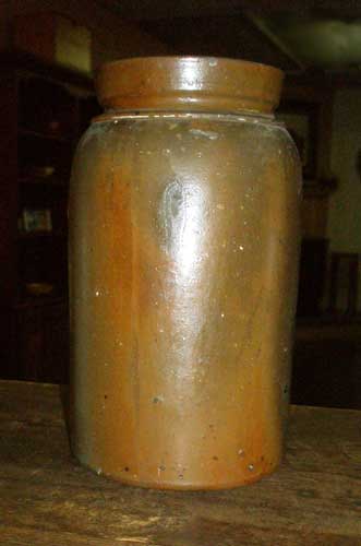 stoneware jar