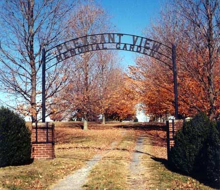 Entrance to Pleasant View Memorial Gardens, Hamburg, Virginia