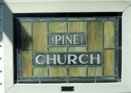 Exterior window, St. Mary's (Pine) Lutheran Church, Mt. Jackson, VA